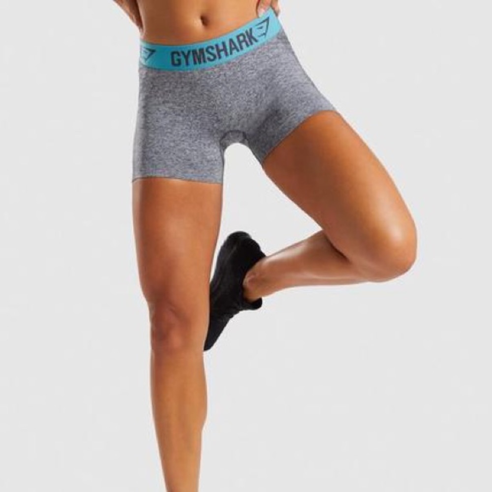 Gymshark Flex Shorts - Charcoal Marl/Dusky Teal
